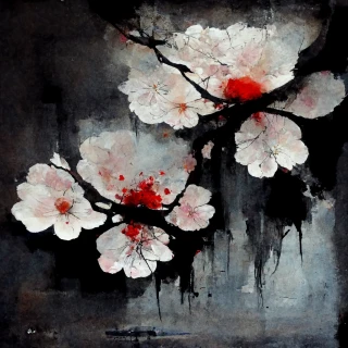 زهور الكرز, ياباني, رعب, مجرد